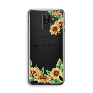 Zonnebloemen: Samsung Galaxy J8 (2018) Transparant Hoesje