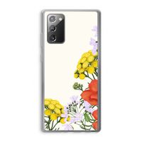 Wilde bloemen: Samsung Galaxy Note 20 / Note 20 5G Transparant Hoesje