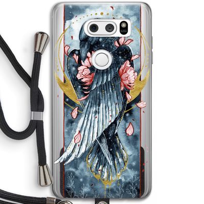 Golden Raven: LG V30 Transparant Hoesje met koord