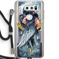 Golden Raven: LG V30 Transparant Hoesje met koord