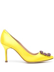 Manolo Blahnik escarpins Hangisi 85 mm en cuir - Jaune