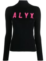 1017 ALYX 9SM pull à logo en maille intarsia - Noir