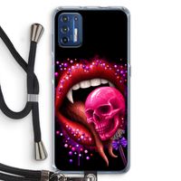 Dodelijk zoet: Motorola Moto G9 Plus Transparant Hoesje met koord