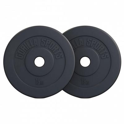 Voordeelbundel Olympische Halterschijven 2 x 15 Kunststof 50/51 MM