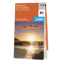 Wandelkaart - Topografische kaart 104 OS Explorer Map Redruth & St Agnes | Ordnance Survey Wandelkaart - Topografische kaart 104 OS Explorer Map Redruth & St Agnes | Ordnance Survey