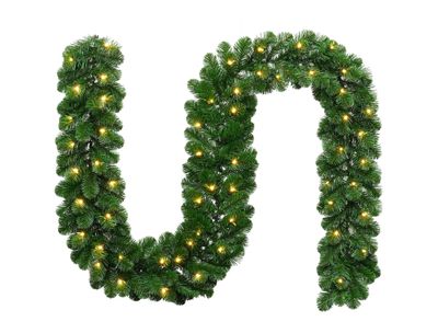 Kerstslinger Colorado Garland 270 x 25 met Led verlichting kerstboom - Holiday tree