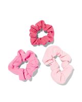 HEMA Scrunchies In 3 Maten Roze - 3 Stuks - thumbnail