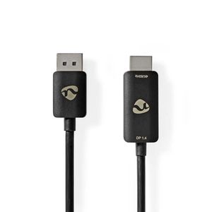 DisplayPort-Adapter | DisplayPort Male | HDMI© Connector | 8K@30Hz | Vernikkeld | Recht | 1.80 m |