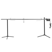 Automatische barbecue met motor 207x45x81 cm roestvrij staal Automatische barbecue met motor 207x45x81 cm roestvrij staal