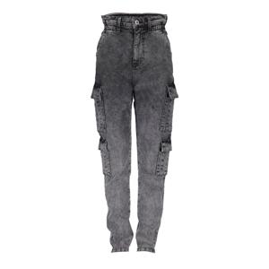 Frankie & Liberty Meisjes broek - Bird Cargo - Dark Grey Denim