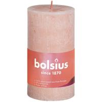 Bolsius rustiek stompkaars 100/50 roze