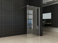 Wiesbaden inloopdouche + muurprofiel 900x2000 10mm NANO glas