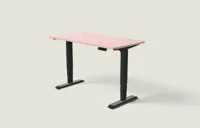 Desktronic HomePro bureau Zwart / Zachtroze / 140x70 cm