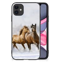 iPhone 11 Dierenprint Telefoonhoesje Paarden