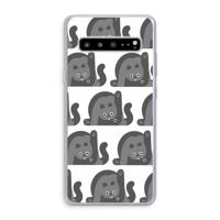 Cats: Samsung Galaxy S10 5G Transparant Hoesje - thumbnail