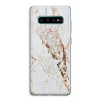 Goud marmer: Samsung Galaxy S10 Plus Transparant Hoesje