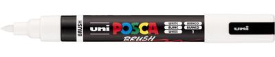 Uni Posca paintmarker PC-5BR, 1 - 4 mm, penseel punt, wit