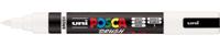 Uni Posca paintmarker PC-5BR, 1 - 4 mm, penseel punt, wit