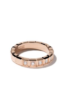 Chopard 18kt rose gold Ice Cube diamond ring