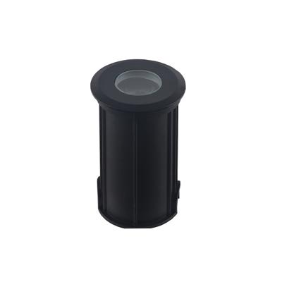 Rota LED mini grondspot 3Watt ZWART rond IP65 warm wit