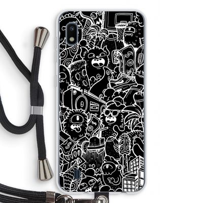 Vexx Black City : Samsung Galaxy A10 Transparant Hoesje met koord
