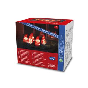 Konstsmide 6240-103 Acryl figuur Energielabel: G (A - G) Kerstman Warmwit LED Rood