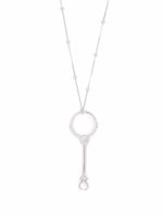 Panconesi collier en argent sterling à ornements en cristal Panconesi collier en argent sterling à ornements en cristal