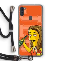 Jamie Lee Simpson: Samsung Galaxy A11 Transparant Hoesje met koord