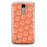 Just peachy: LG K10 (2016) Transparant Hoesje