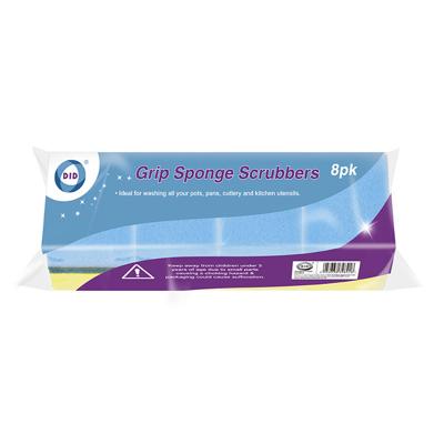 Schuur sponzen - 8x - schoonmaak spons - afwas / keuken / huishouden