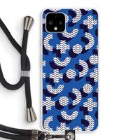 8-bit N°5: Pixel 4 XL Transparant Hoesje met koord