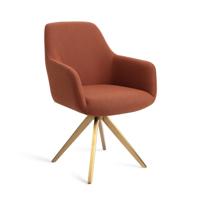Jesper Home Eetkamerstoel 'Hiroo' Draaibaar, Turn Gold, kleur Hearth Harmony