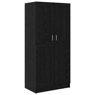 Kledingkast Zwart eiken 82.5 x 51.5 x 180 cm Bewerkt hout