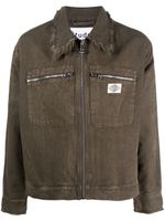 Etudes veste zippée à bords francs - Marron