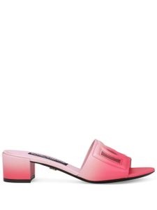 Dolce & Gabbana sandales DG en cuir - Rose