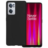 Basey OnePlus Nord CE 2 Hoesje Siliconen Hoes Case Cover -Zwart - thumbnail