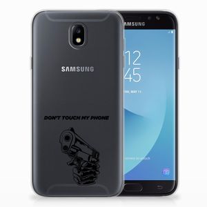 Samsung Galaxy J7 2017 | J7 Pro Silicone-hoesje Gun Don't Touch My Phone