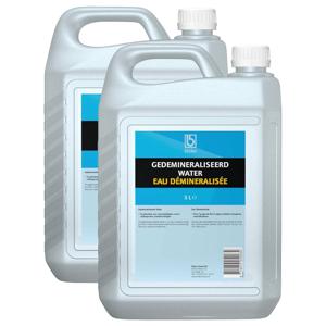 Accuwater/Demiwater - 2x - gedemineraliseerd water - fles 5 liter- water zonder zouten