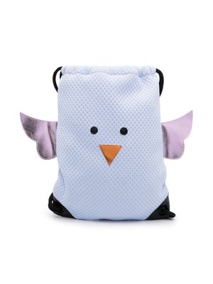 WAUW CAPOW by BANGBANG sac à dos Bird à lien de resserrage - Bleu