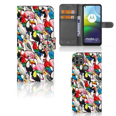 Motorola Moto G9 Power | Telefoonhoesje | Met pasjeshouder | Birds