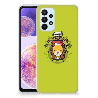 Samsung Galaxy A23 Telefoonhoesje met Naam Doggy Biscuit Samsung Galaxy A23 Telefoonhoesje met Naam Doggy Biscuit