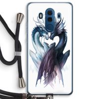 Yin Yang Dragons: Huawei Mate 10 Pro Transparant Hoesje met koord