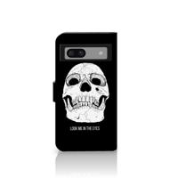 Telefoonhoesje met Naam Google Pixel 8A Skull Eyes