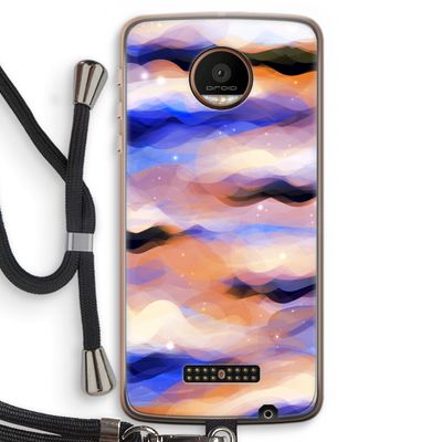 Donkere Wolken: Motorola Moto Z Force Transparant Hoesje met koord