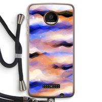 Donkere Wolken: Motorola Moto Z Force Transparant Hoesje met koord