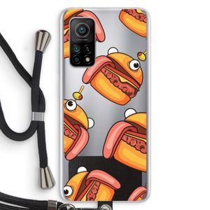Hamburger: Xiaomi Mi 10T 5G Transparant Hoesje met koord
