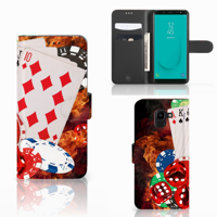 Samsung Galaxy J6 2018 | Wallet Case | met Pasjes | Casino