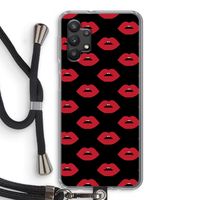 Lips: Samsung Galaxy A32 5G Transparant Hoesje met koord