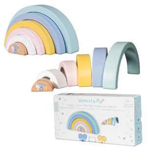 Rubo Toys Woezel en Pip Baby Regenboog