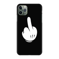 Middle finger black: Volledig geprint iPhone 11 Pro Max Hoesje